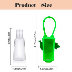 ICHOEEU étuis silicone dinosaure rouge – format compact pour gel hydroalcoolique.