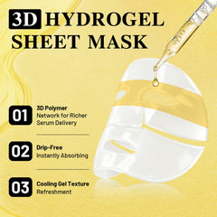 ICIKOL design 2-en-1 masque hydrogel soin visage et yeux