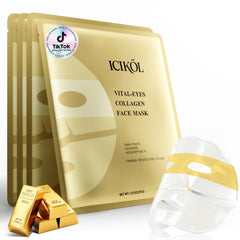 ICIKOL masque-visage 24K or et mucine d'escargot pour hydratation intense et teint lumineux