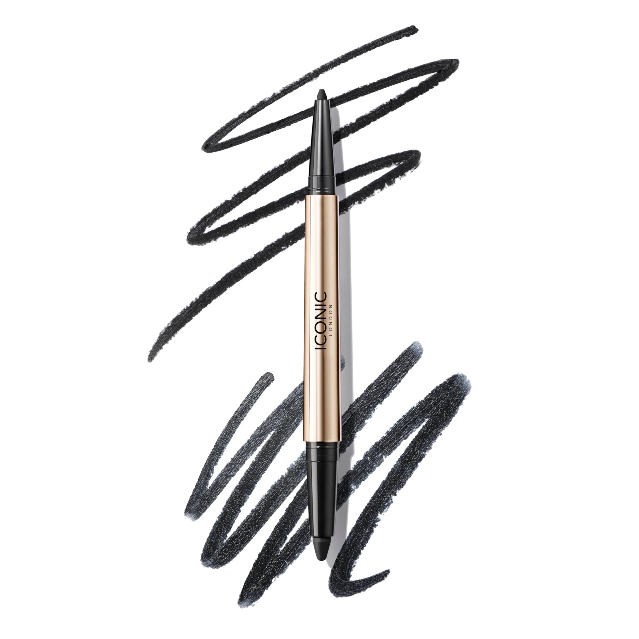 ICONIC LONDON duo oeil fume crayon 2-en-1 pour un regard intense.