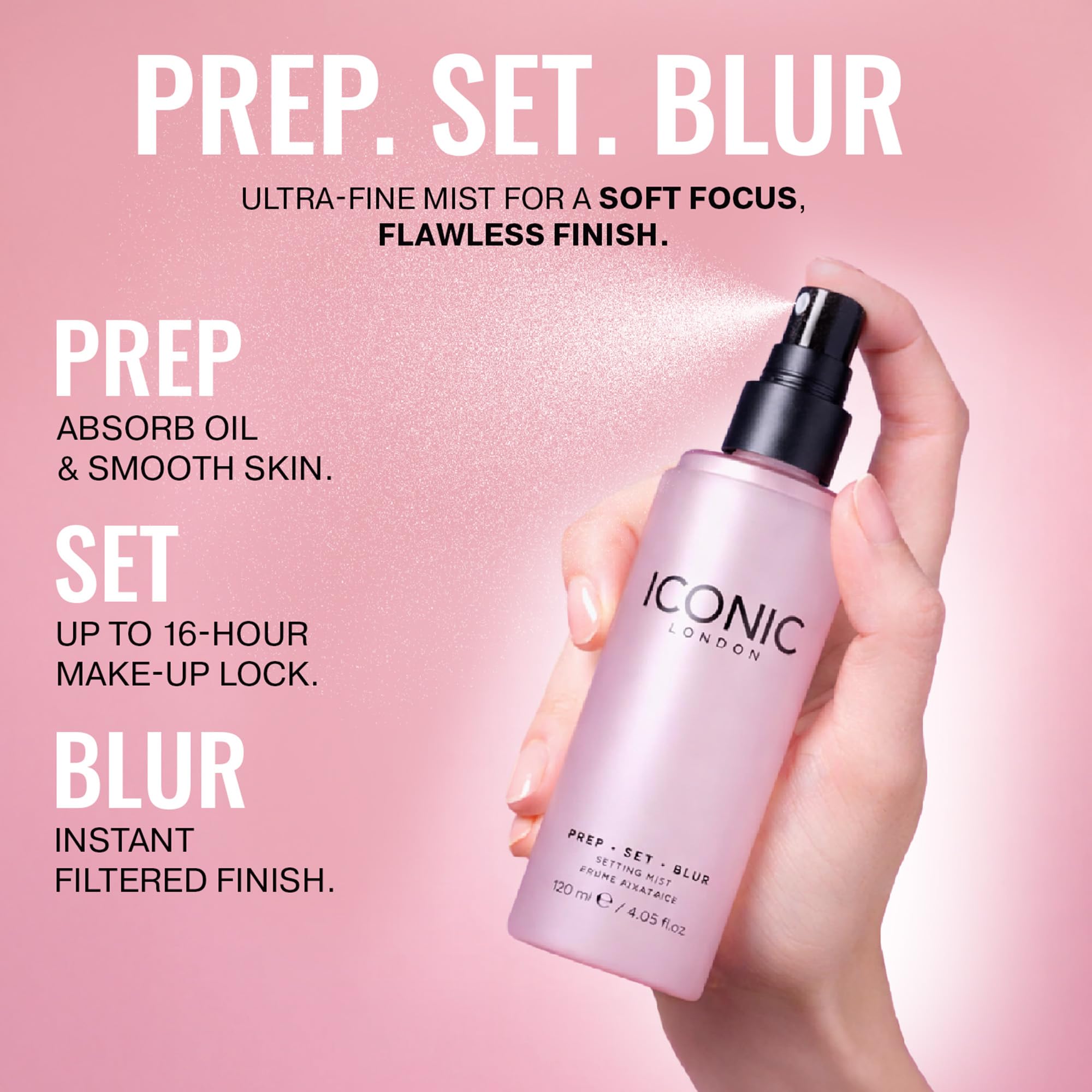 ICONIC LONDON Prep Set Blur finition sans poids qui ne surcharge pas le teint