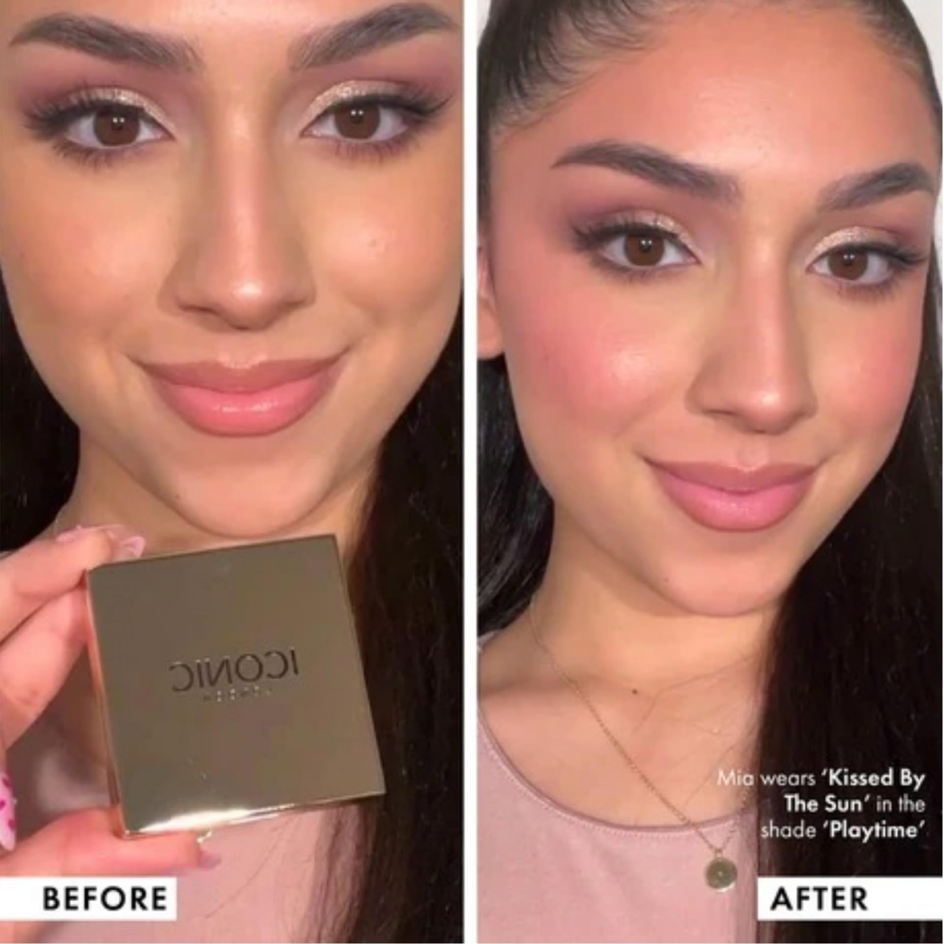 ICONIC LONDON Kissed by the Sun emballage compact sans cruauté pour votre routine beauté.