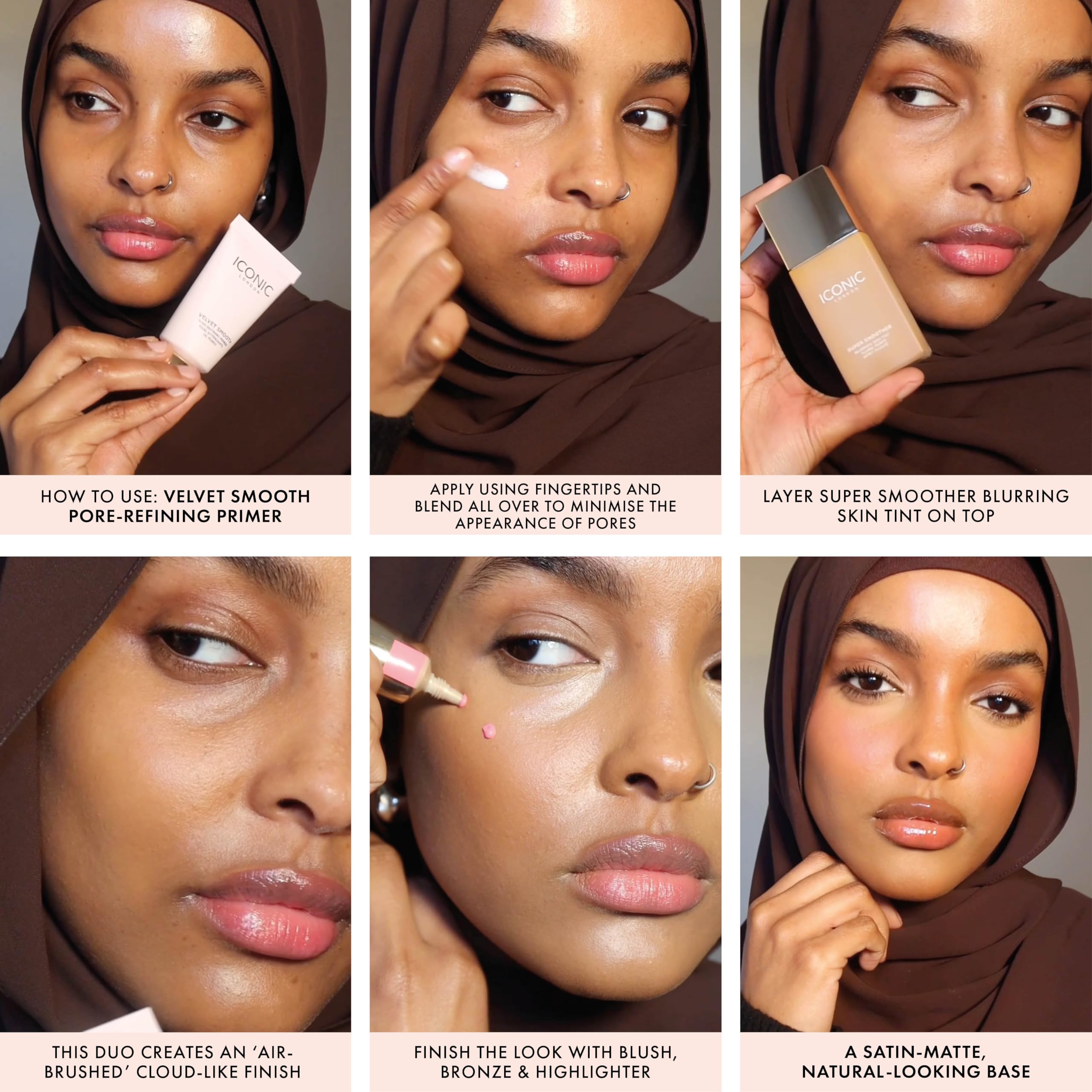 Zoom sur les pores avant l’application du Velvet Smooth Primer