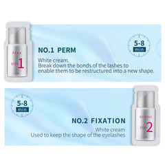ICONSIGN Fast Perm Lash Lift – lotion fixatrice hypoallergénique et sûre.