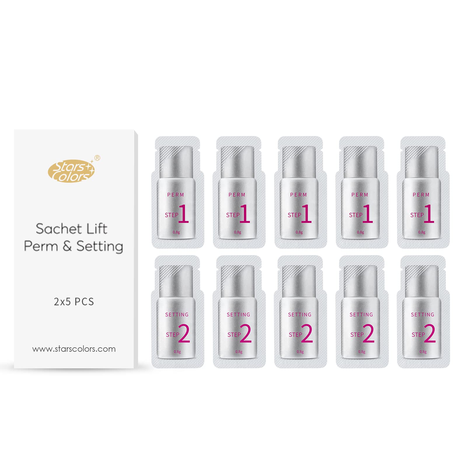 ICONSIGN Fast Perm Lash Lift – sachets pré-dosés pour une application hygiénique et efficace.