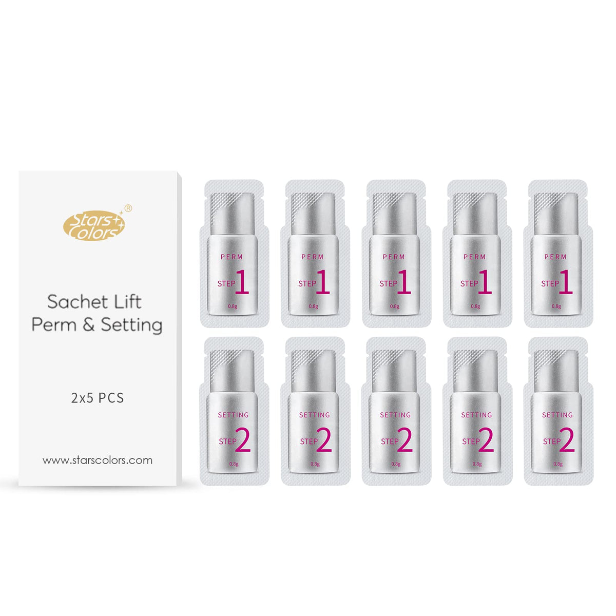 ICONSIGN Fast Perm Lash Lift – sachets pré-dosés pour une application hygiénique et efficace.