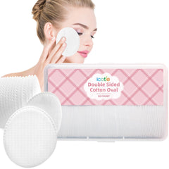 ICOTLE disques coton ovale grand 80, emballage réutilisable pratique.