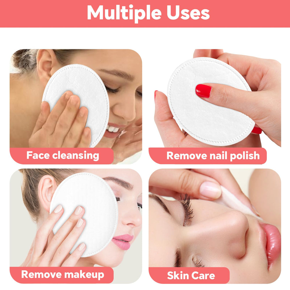 ICOTLE disques coton ovales multifonctions pour démaquillage et tonique.