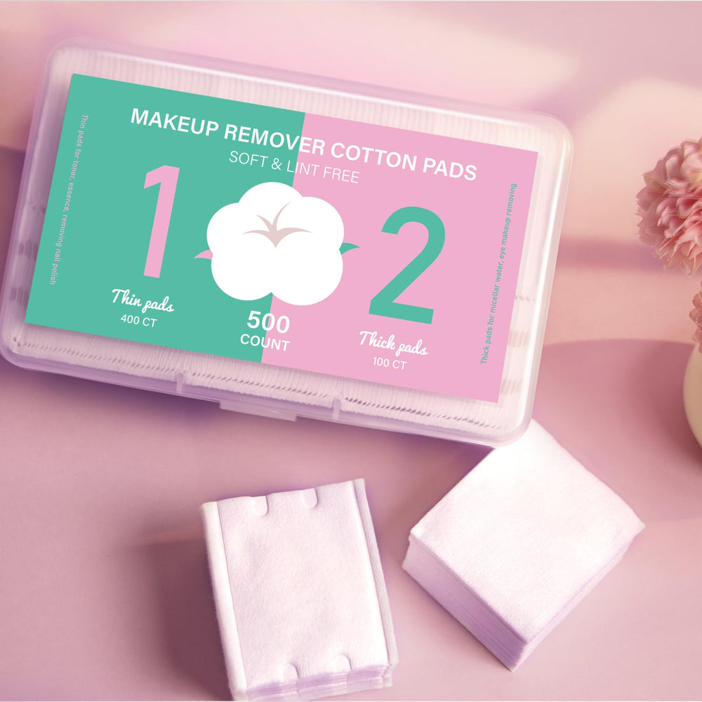ICOTLE disques coton portables pour voyages et sacs à main.
