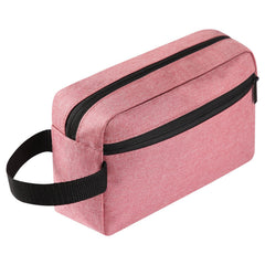 Icramsy sac toilette voyage Rose Poudré ouvert: grande capacité pratique en déplacement.