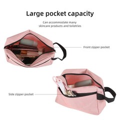 Icramsy Trousse de toilette rose grande capacité pour tous vos essentiels.