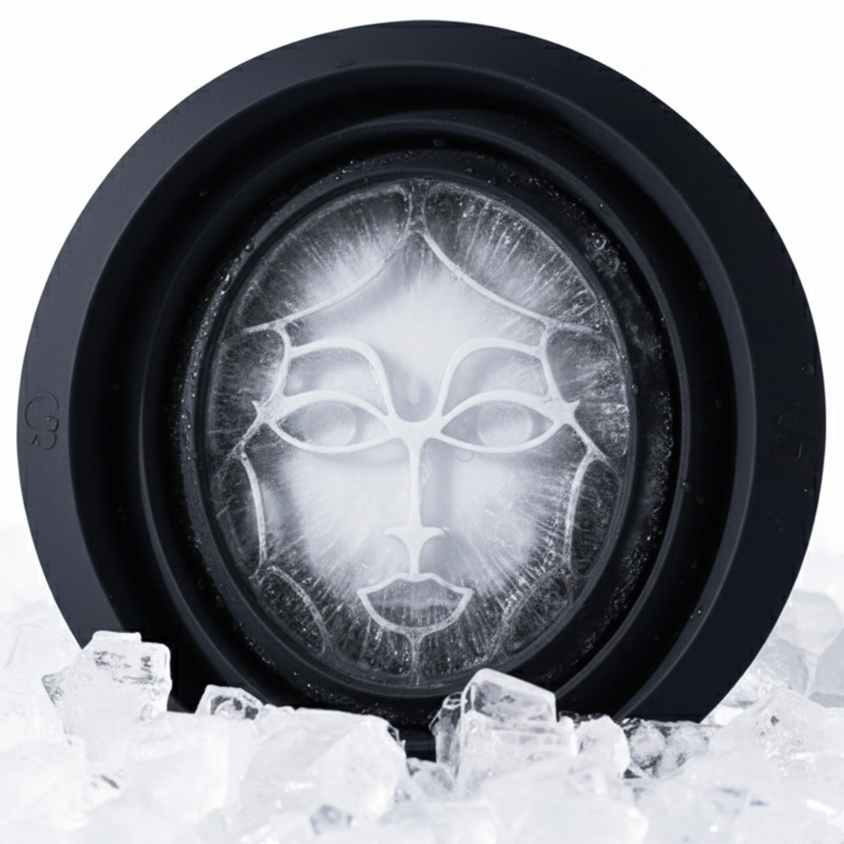 Bol visage pliable Icy-Mojo en silicone pour un soin froid pratique et efficace.