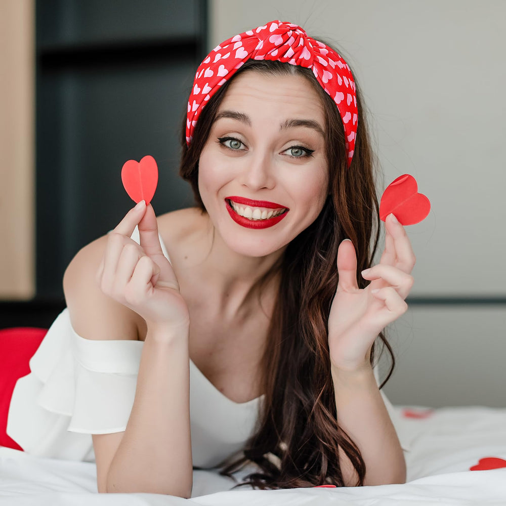 IDDFEVE bandeau cheveux cœur rose, accessoire élégant pour dîner romantique.