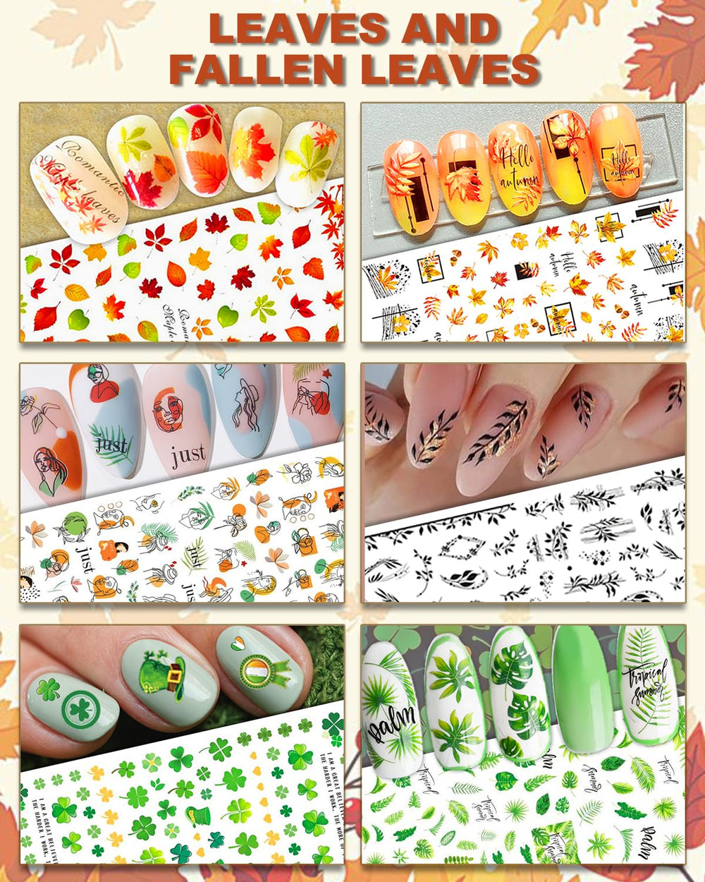 IDDFEVE stickers auto-adhésifs pour ongles, application facile.