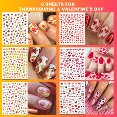 IDDFEVE stickers ongles halloween: motifs effrayants faciles à appliquer avec une couche supérieure.