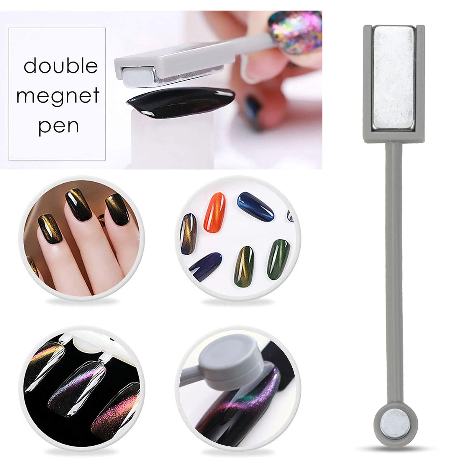 Ideal Swan aimants ongles 3d oeil-chat: décor durable et chic