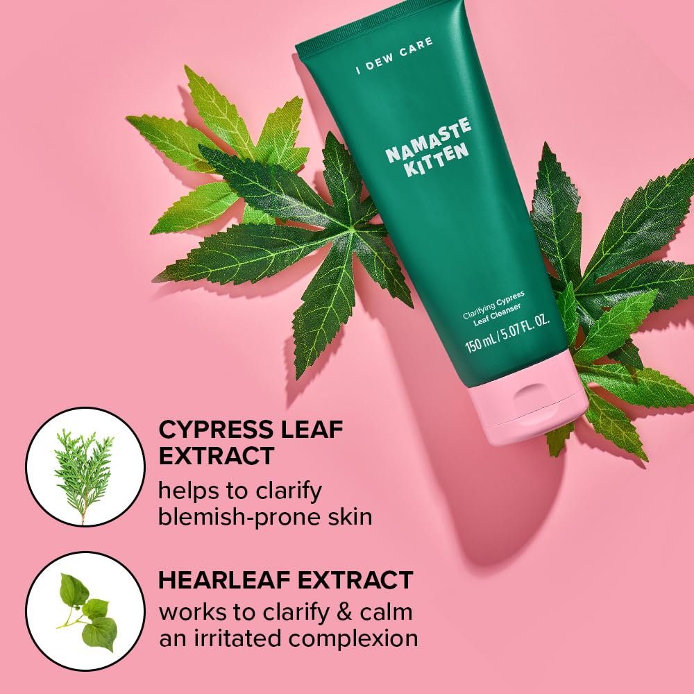 I DEW CARE Nettoyant Visage Acné Namaste Kitten – formule végane et sans cruauté.