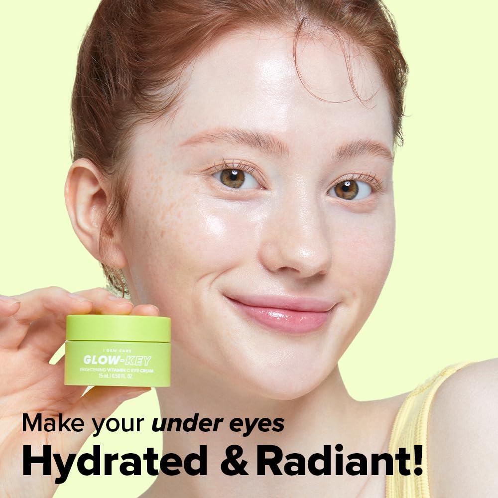 I DEW CARE Glow-Key crème yeux, texture légère pour le contour des yeux.