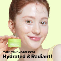 I DEW CARE Glow-Key crème yeux, texture légère pour le contour des yeux.