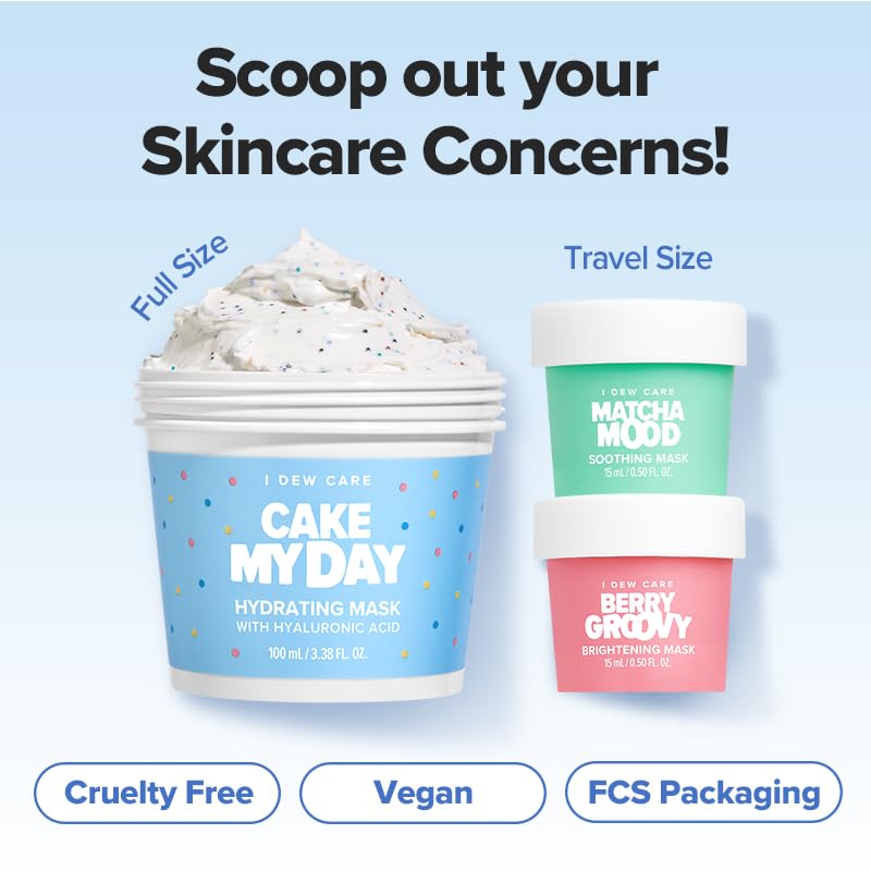 I DEW CARE Scoop Party Application Cake My Day – application facile du masque hydratant.