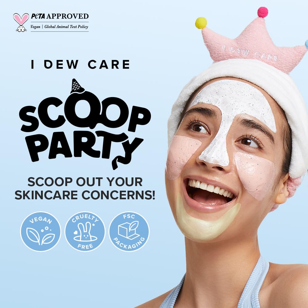 I DEW CARE Scoop Party Berry Groovy – exfoliation légère révélant un teint lumineux.