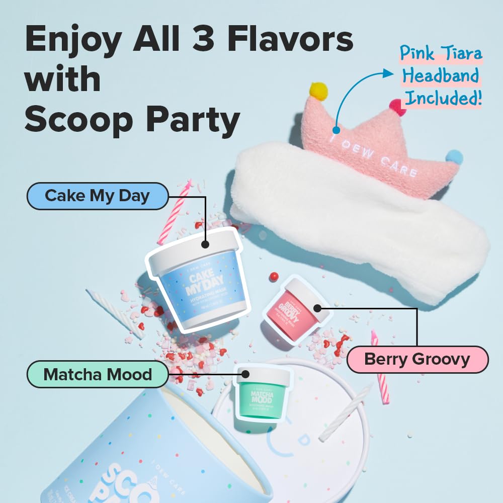 I DEW CARE Scoop Party Matcha Mood – soin apaisant et rafraîchissant pour la peau.