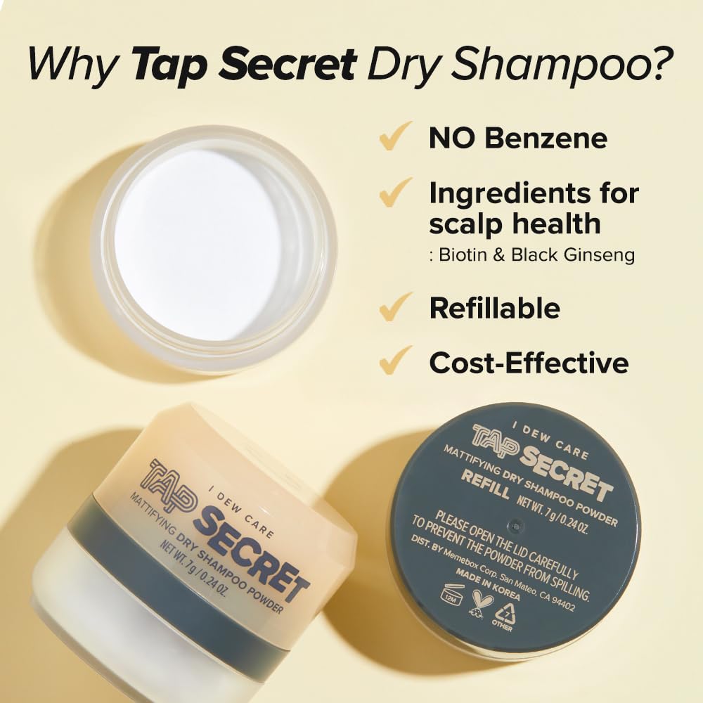 I DEW CARE Tap Secret Trio, biotine intégrée pour le soin des racines.