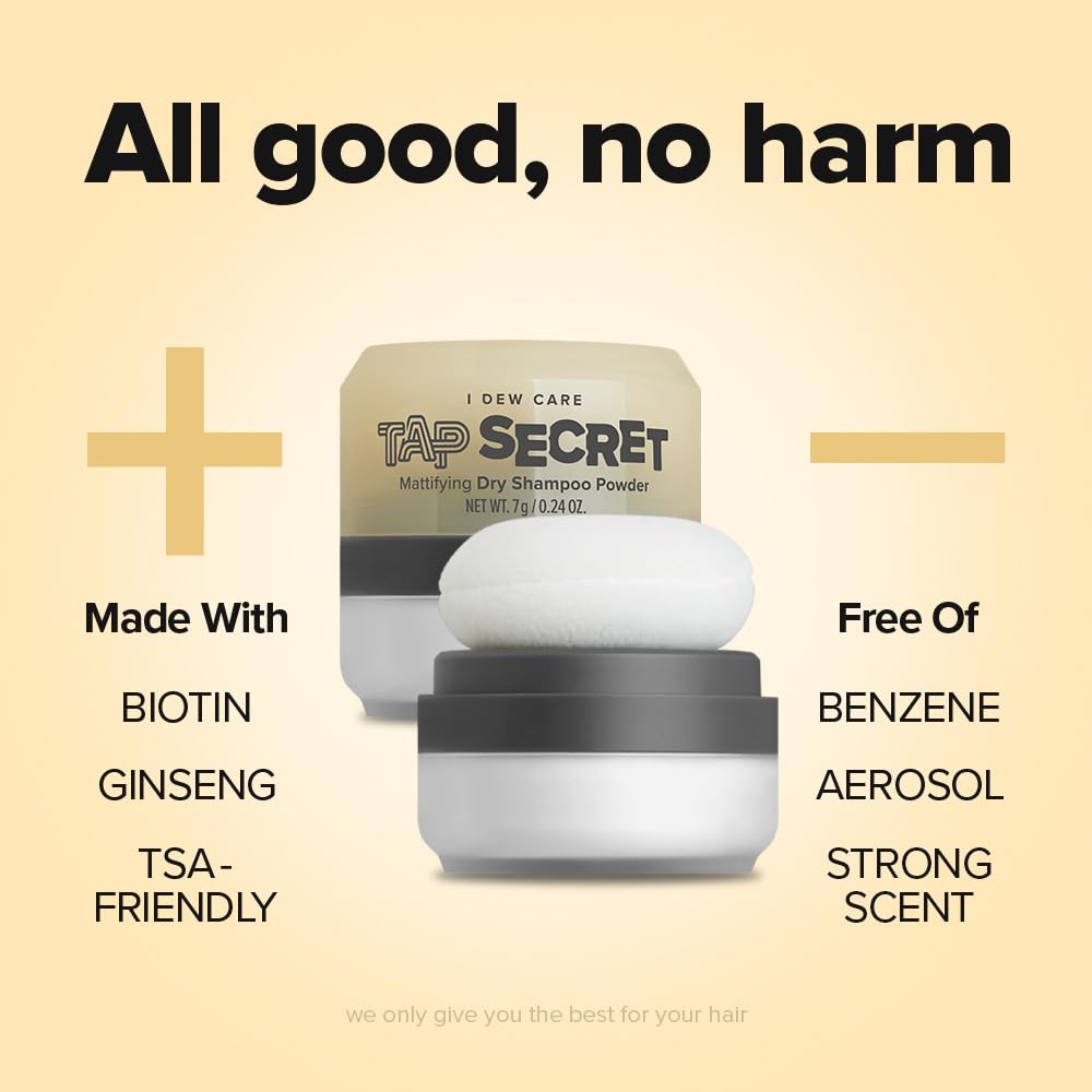 I DEW CARE Tap Secret Trio, emballage réutilisable et pratique.