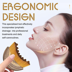 IDFXP brosse visage lymphatique pour le cou et les contours du visage, détente potentielle