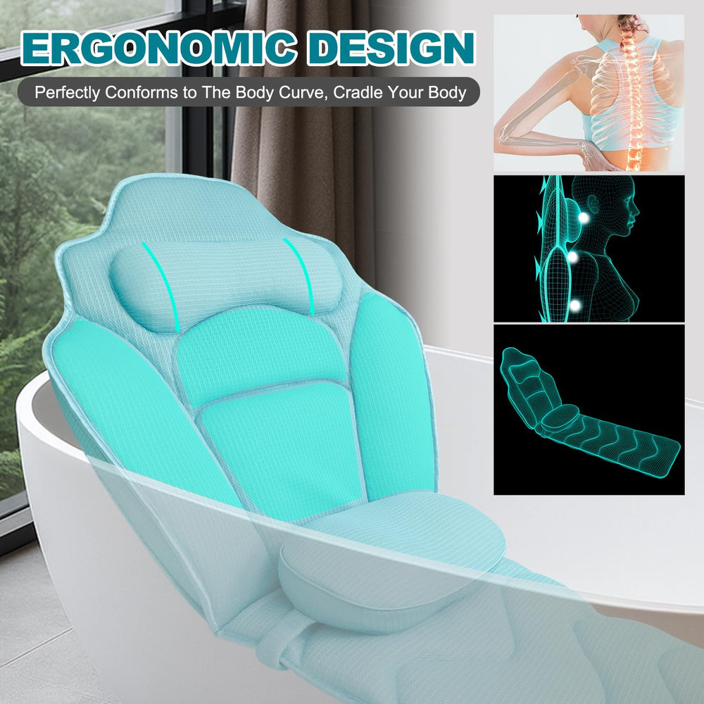 Idle Hippo: soutien tête et nuque ergonomique pour bains relaxants.