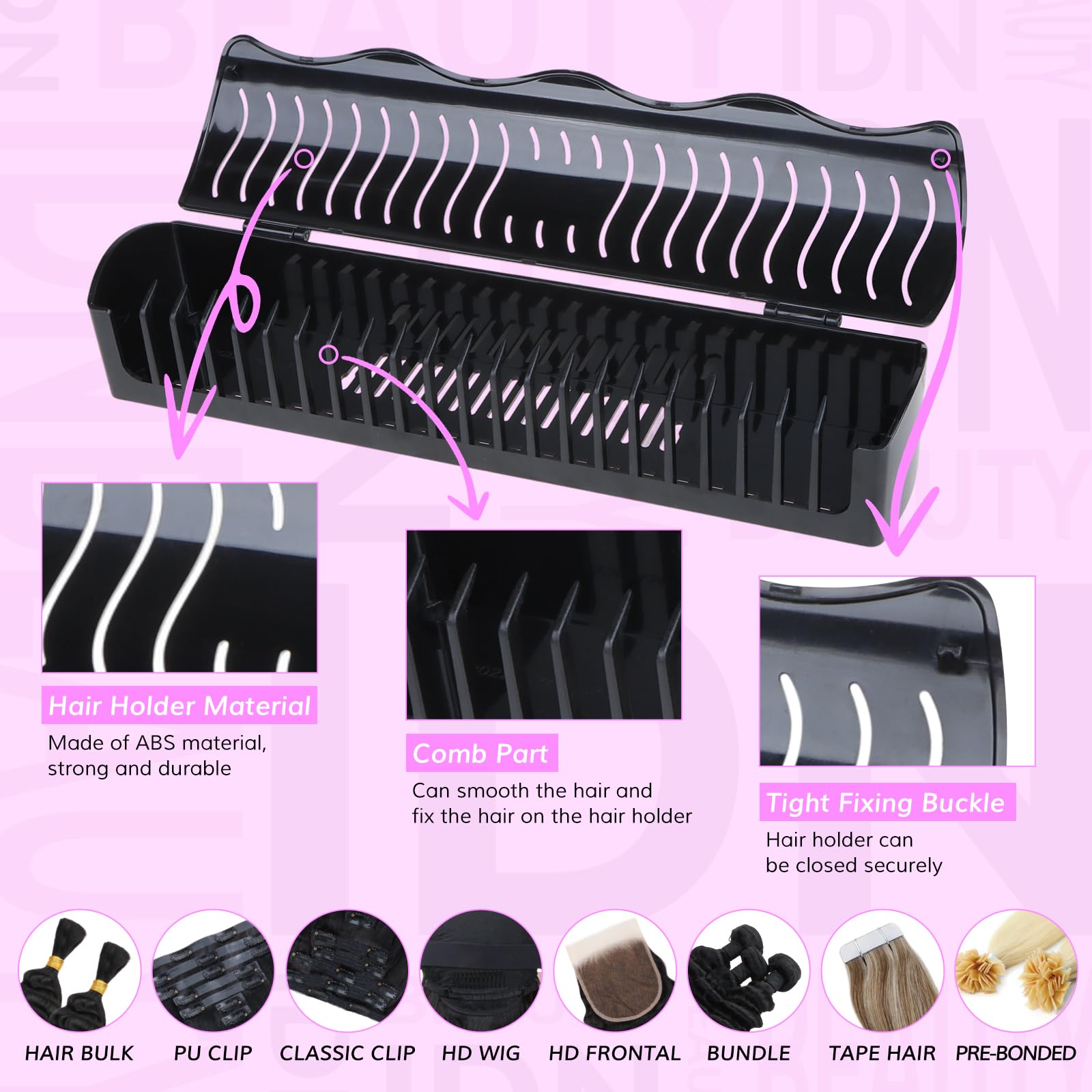 IDN BEAUTY support extensions cheveux quatre modes d’utilisation pratiques.