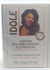 Idole savon exfoliant avocat poudre – texture crèmeuse pour peau douce et lisse