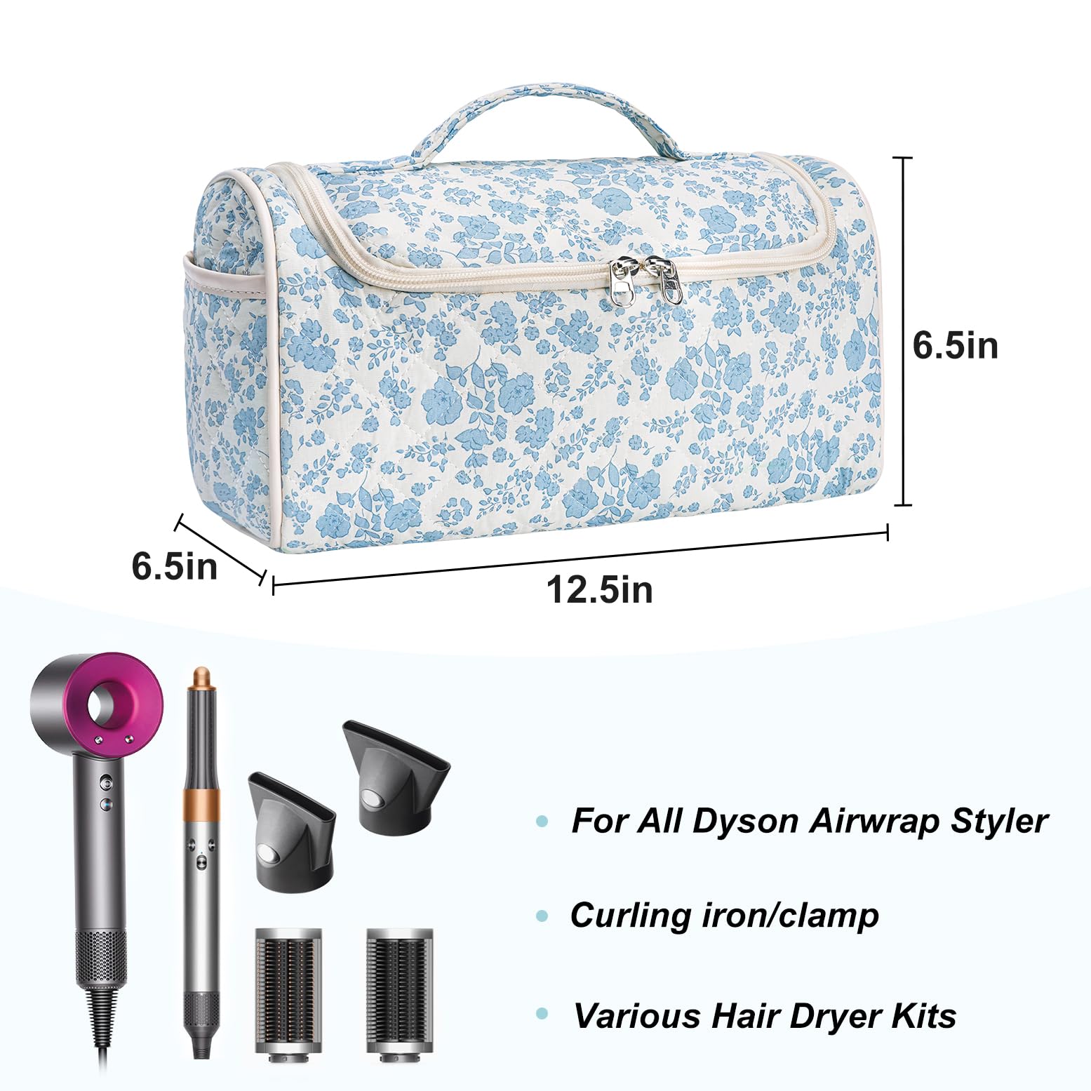 Idoltimes étui portable accessoires cheveux, rangement efficace et compact.