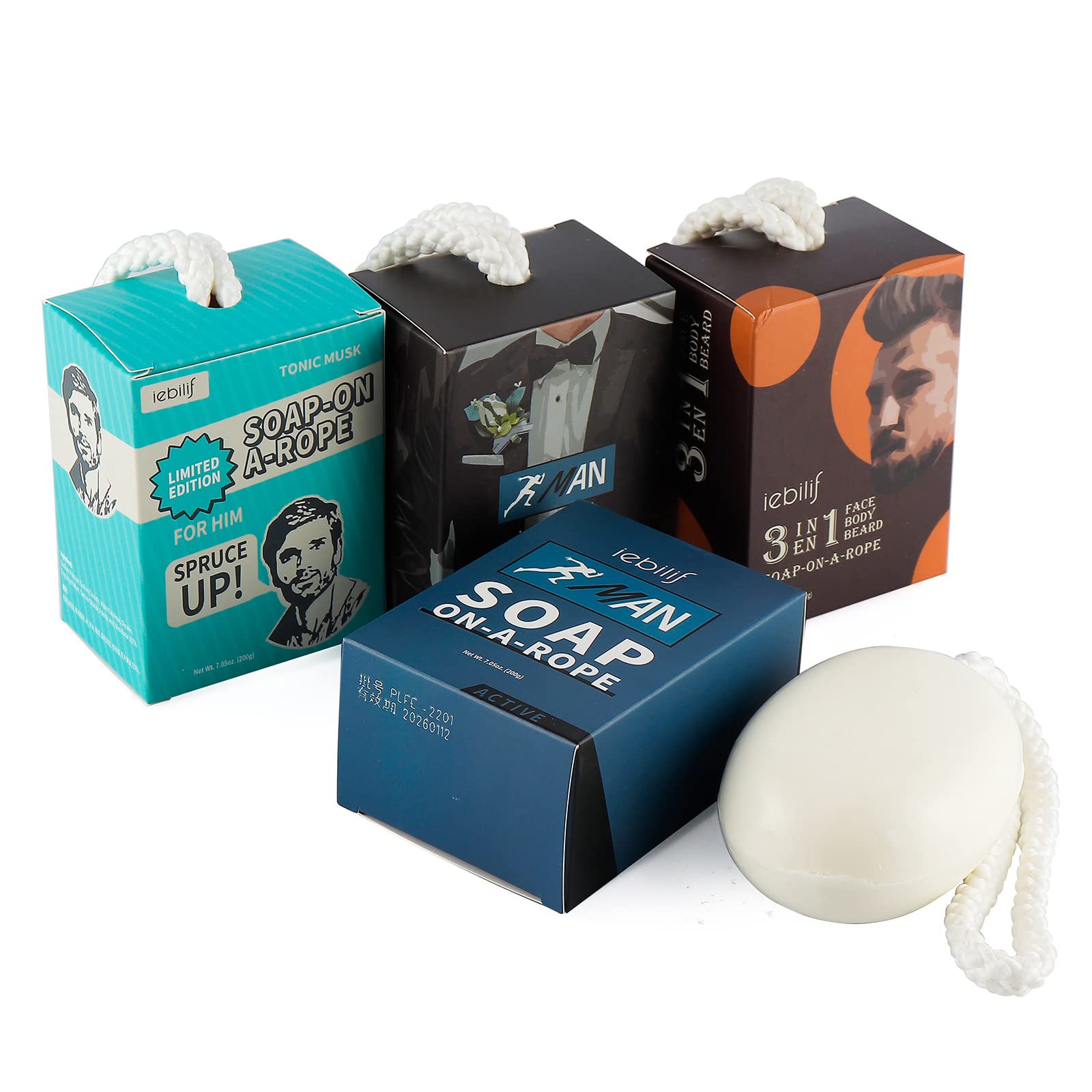 IeBilif pack-savons-corde variés, options adaptées à tous.