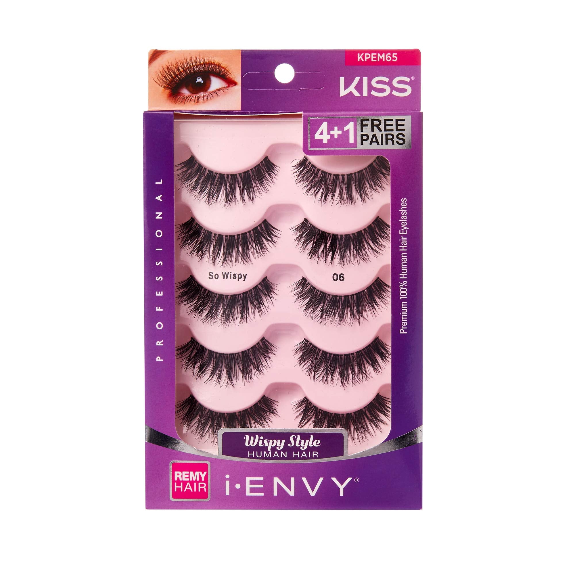 iENVY So Wispy cils, paquet de 5 paires pour un look naturel et léger.
