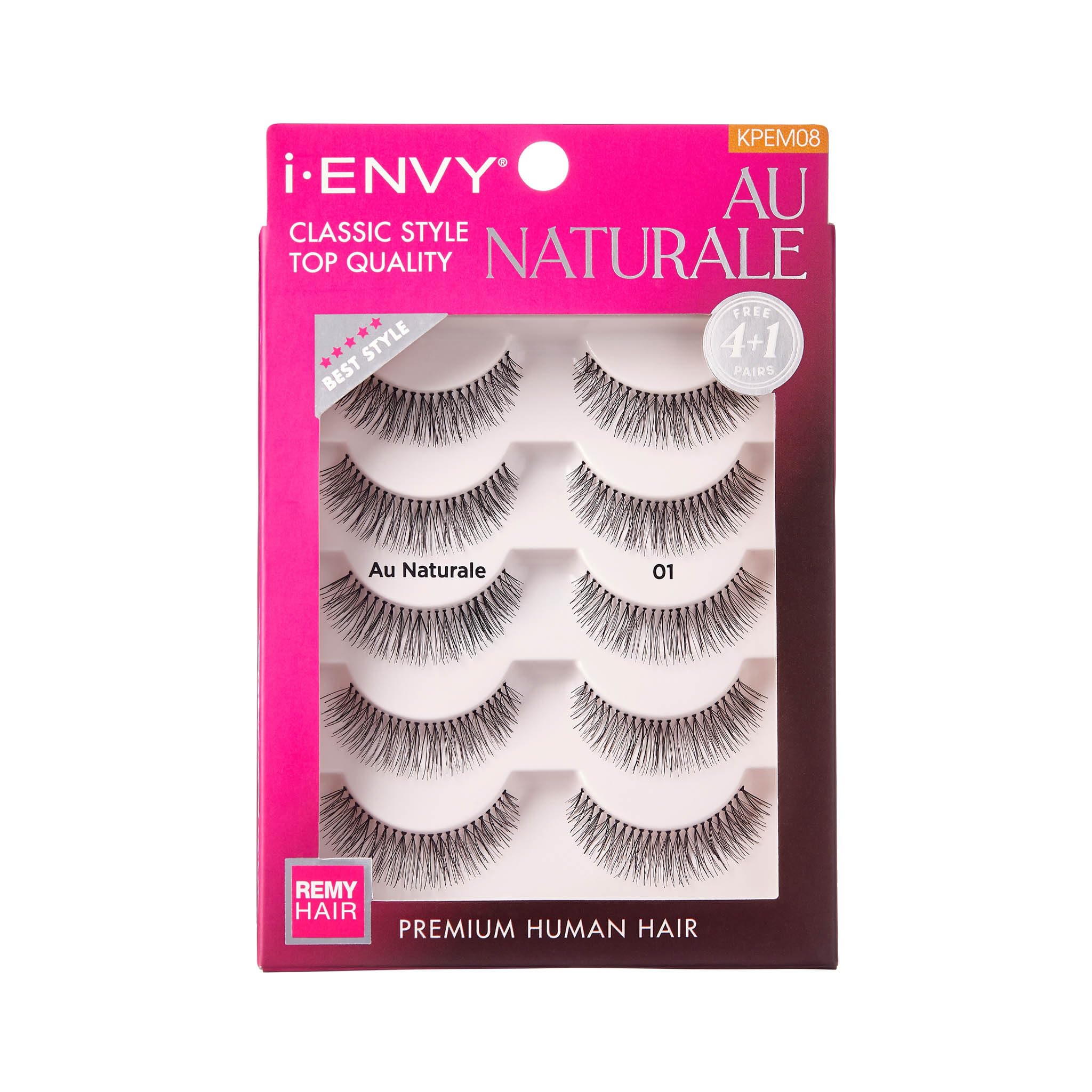 iENVY par KISS Au Naturel – faux cils en cheveux humains pour un regard naturel