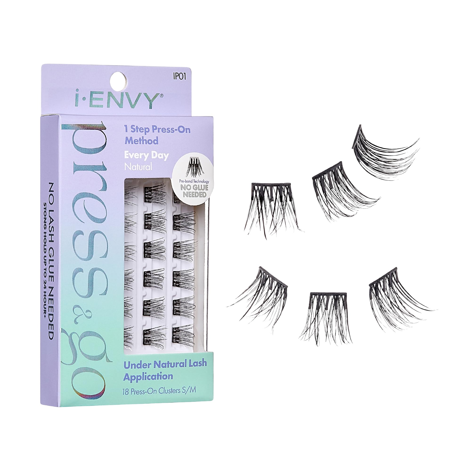 i-ENVY Press&Go sans colle pour des extensions faciles et propres.