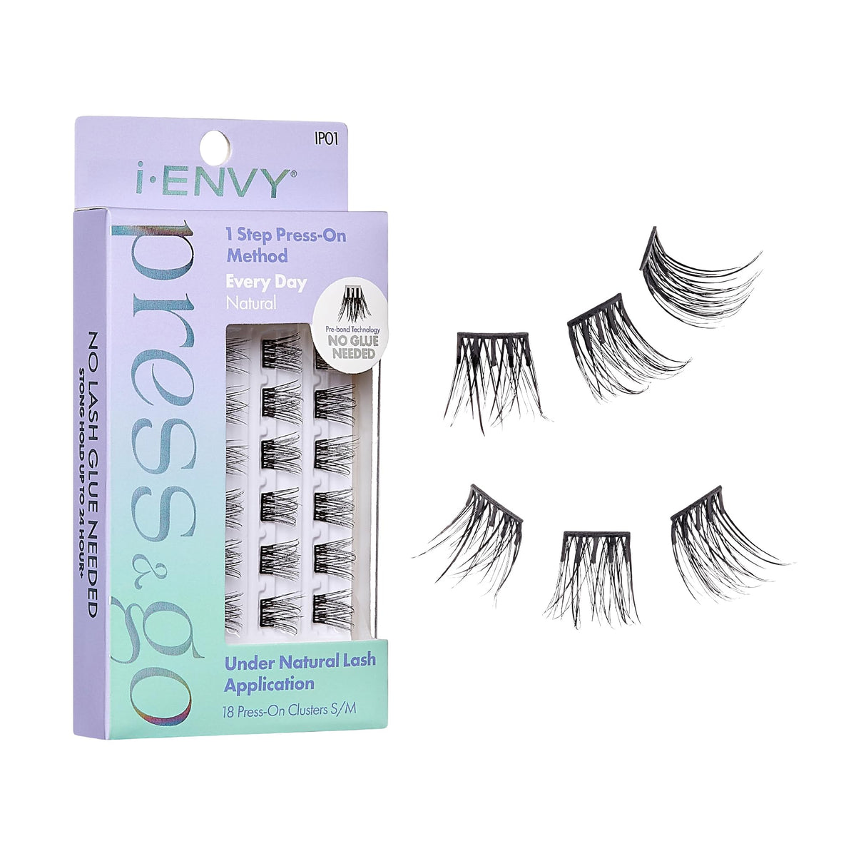 i-ENVY Press&Go sans colle pour des extensions faciles et propres.