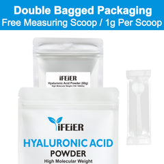 iFEiER Poudre HYAL haute masse se dissolvant dans l eau pour sérum