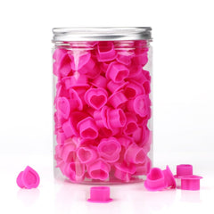 IFERO coupelles silicone cœur avec base; maintien stable pour les encres lors de tatouage