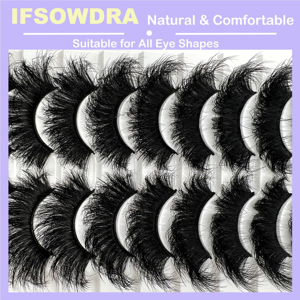 IFSOWDRA cils Mink, bande en coton fin pour une pose facile