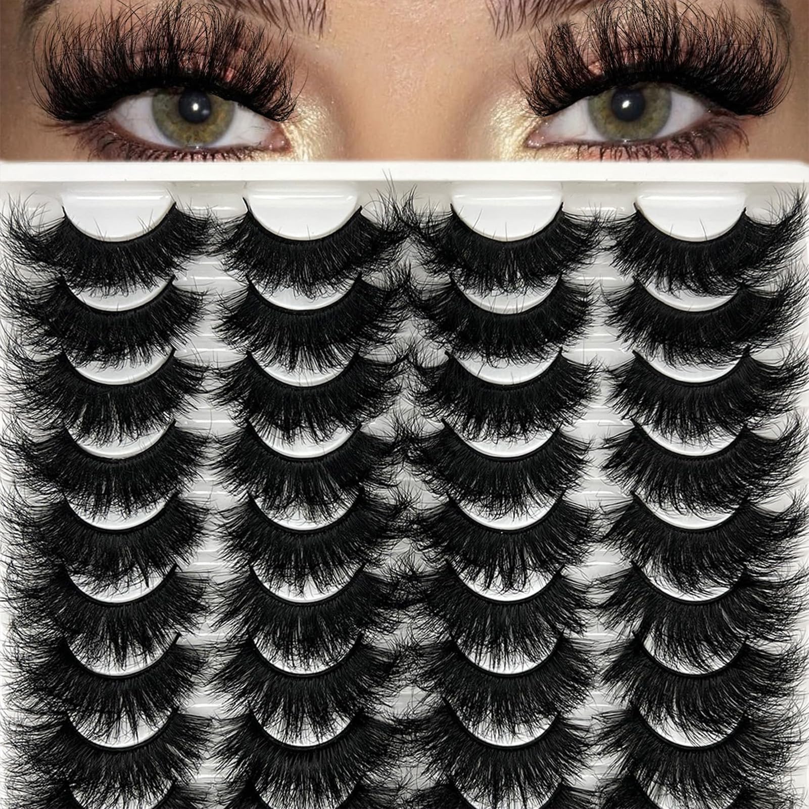 IFSOWDRA cils Mink Look naturel pour un effet sans effort