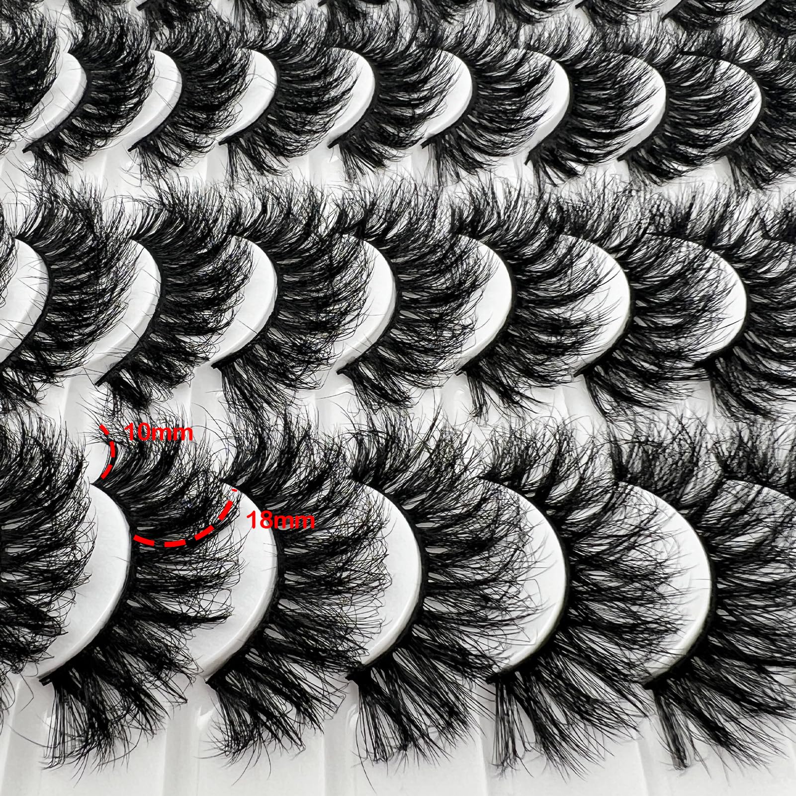IFSOWDRA coffret cils mink pour application rapide et effet volumisant.