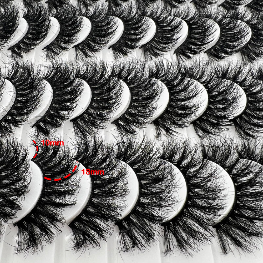 IFSOWDRA coffret cils mink pour application rapide et effet volumisant.