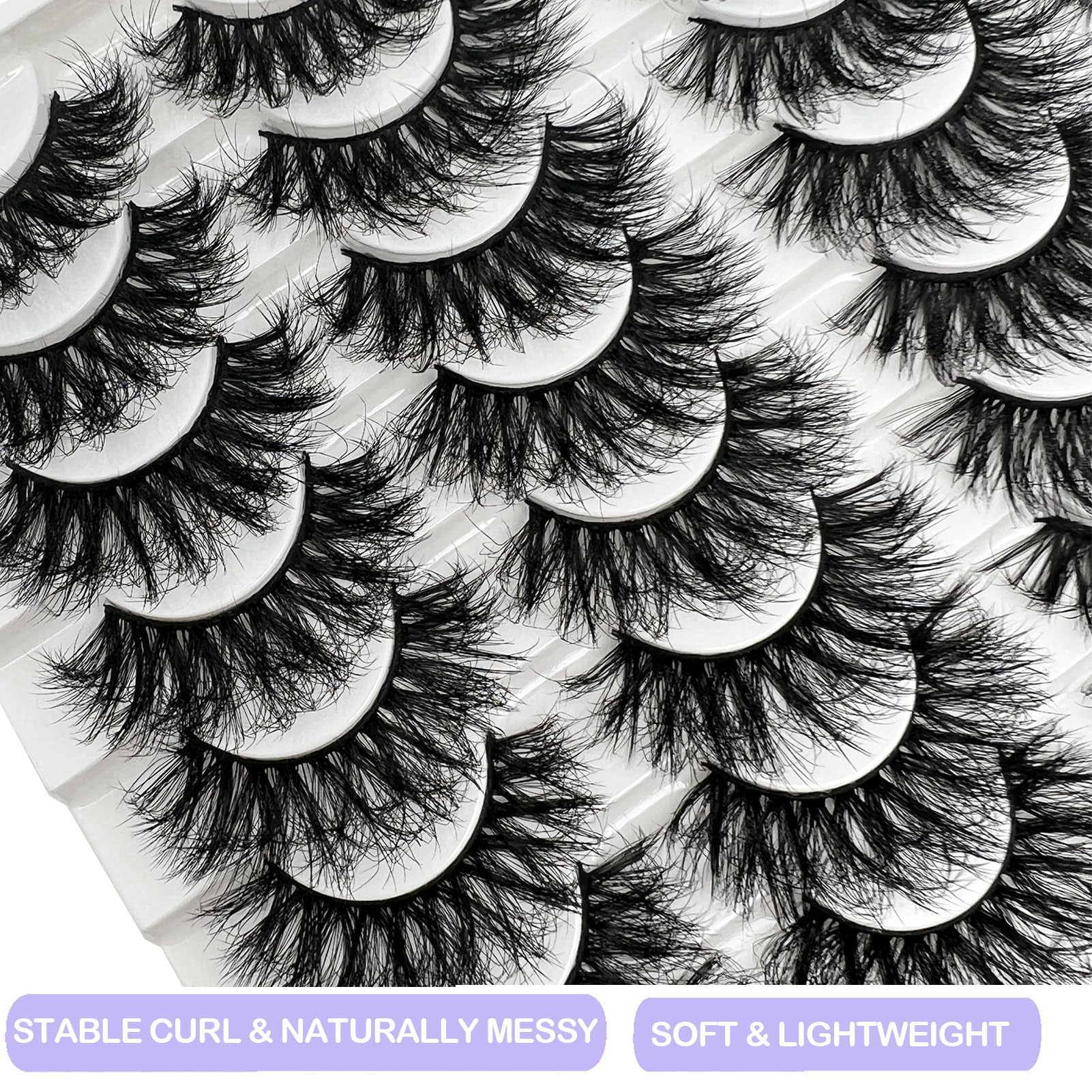 IFSOWDRA lot 20 paires cils pour occasions spéciales.