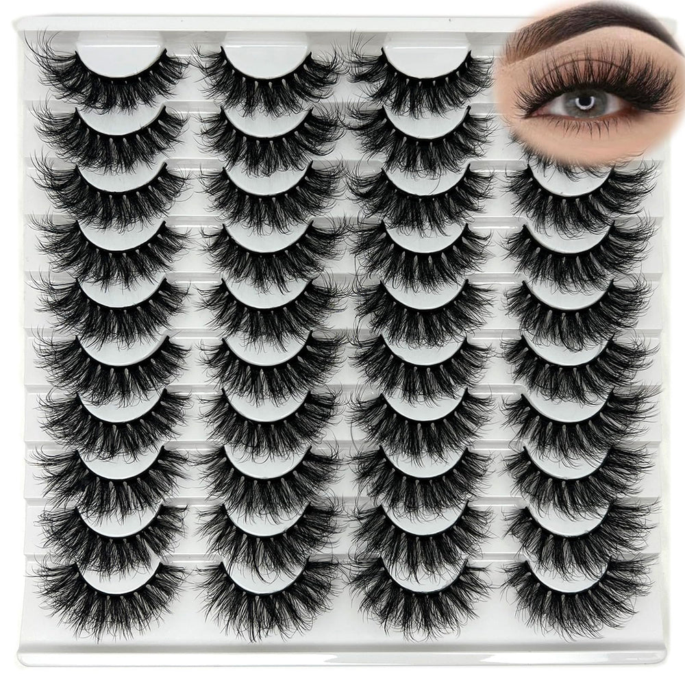 IFSOWDRA paquet cils faux 20 paires pour un regard dense