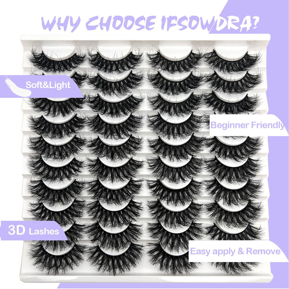 IFSOWDRA zoom détail cils mink pour une application précise.