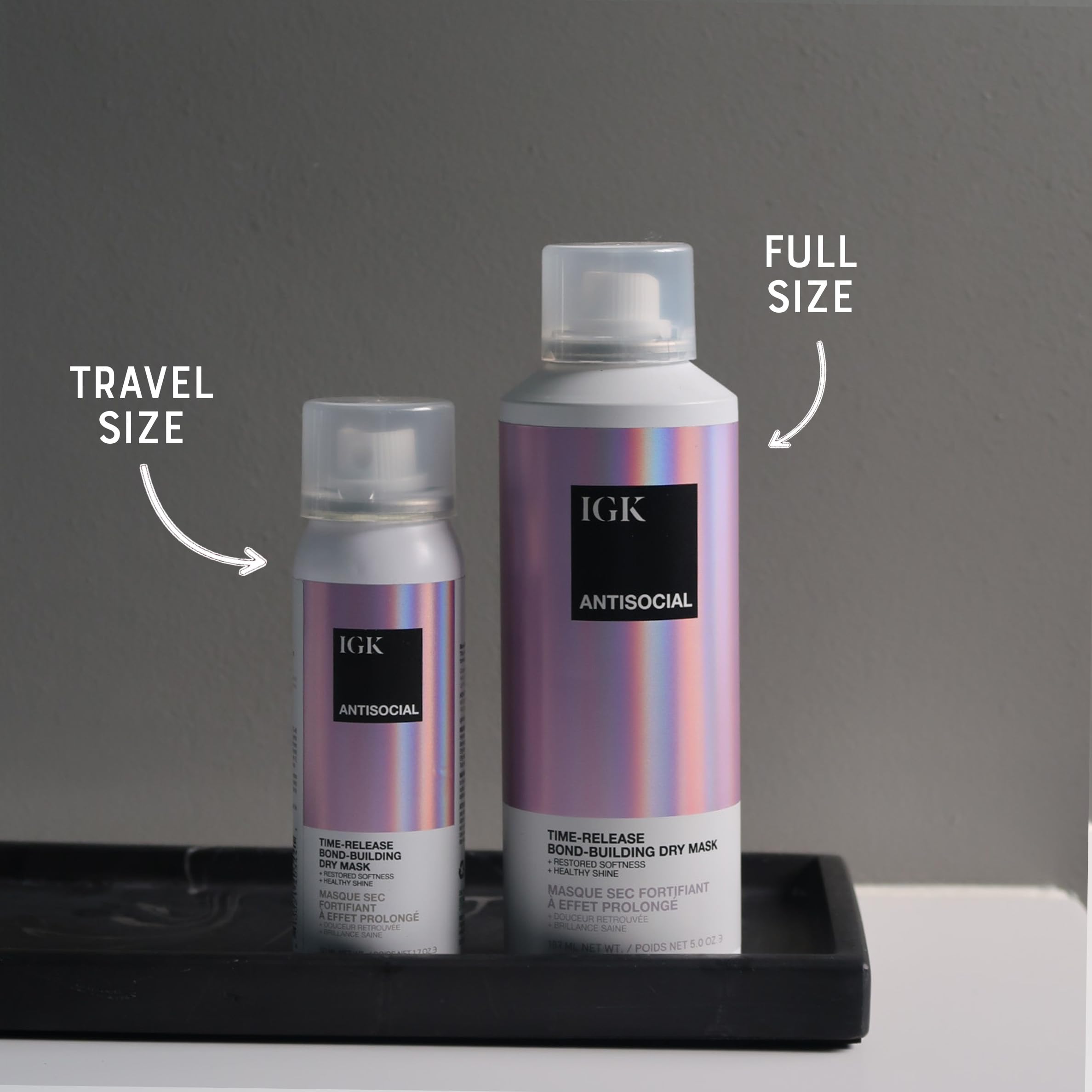 IGK Antisocial, application sur cheveux secs avant nuit pour hydrater sans rinçage