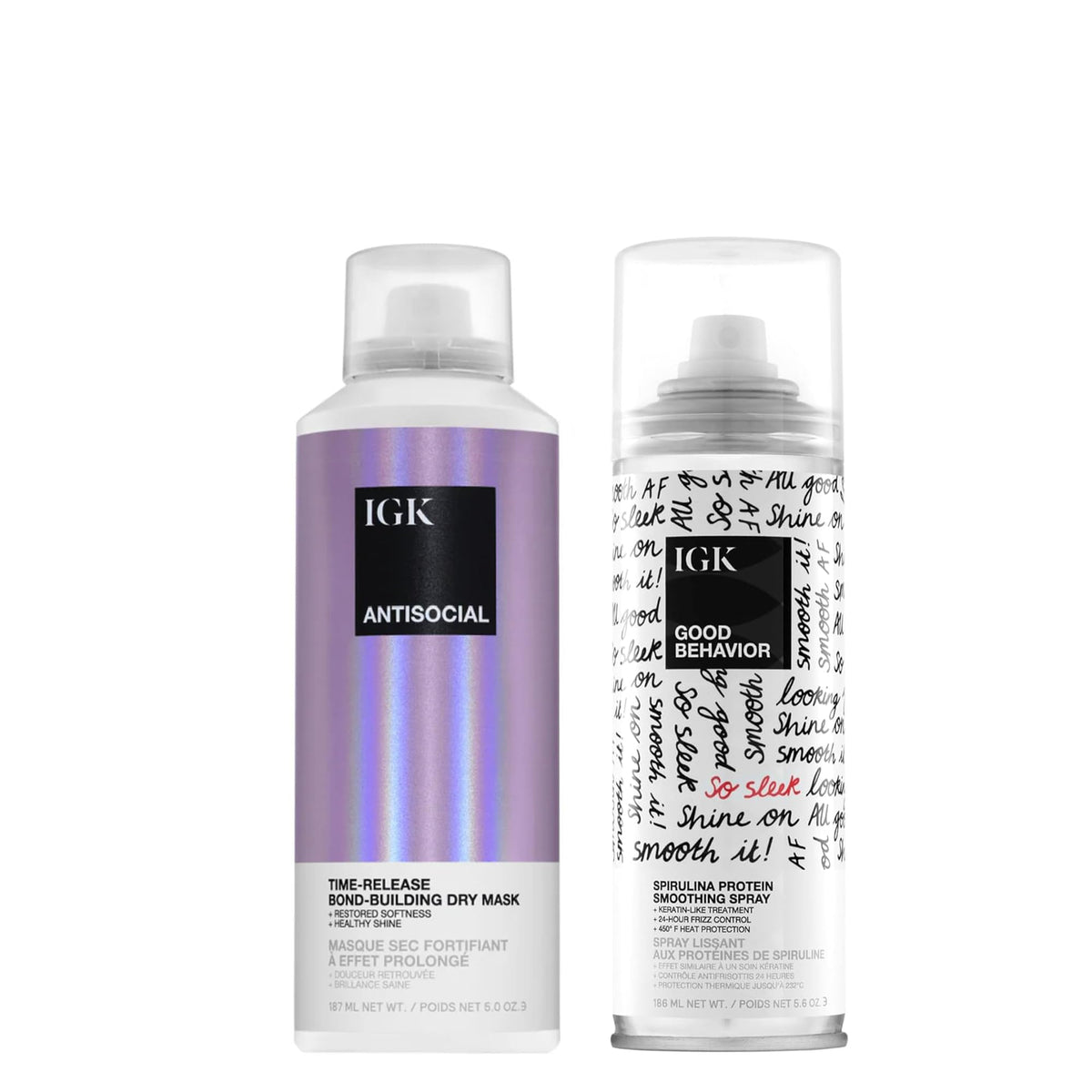 IGK Antisocial masque-cheveux-nuit: réparation nocturne et renforcement capillaire
