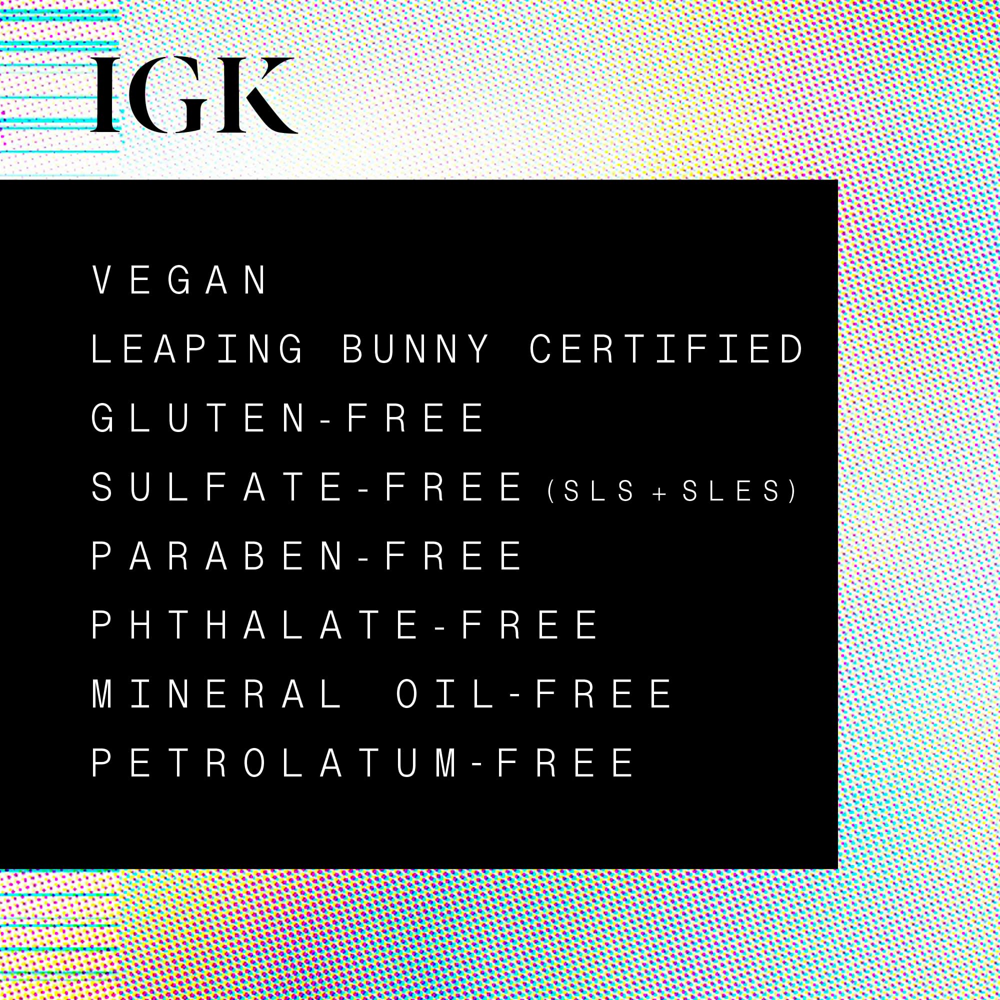 Brillance instantanée avec IGK Antisocial, effet soin sans rinçage.
